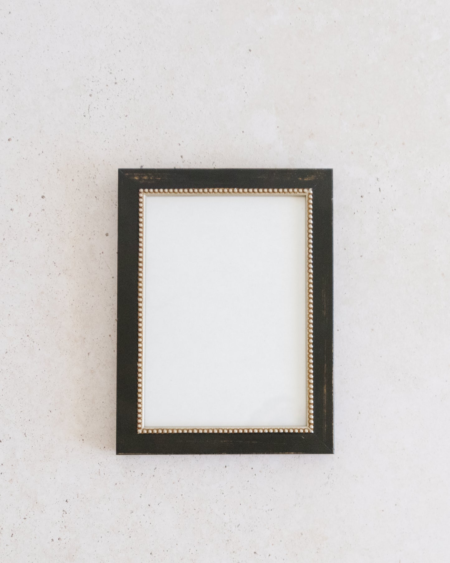 Beaded Black and Gold Frame