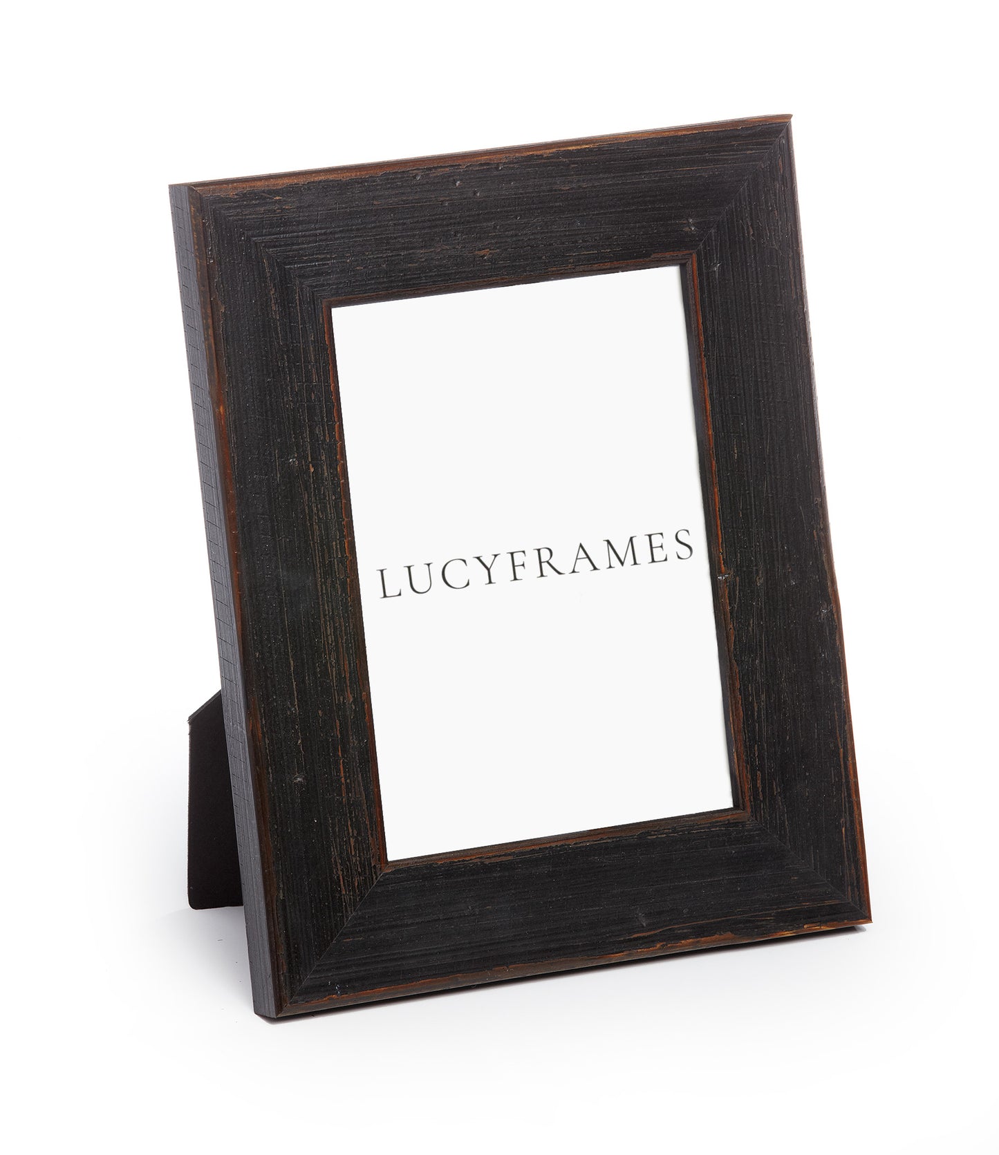 Distressed Black Wood Frame