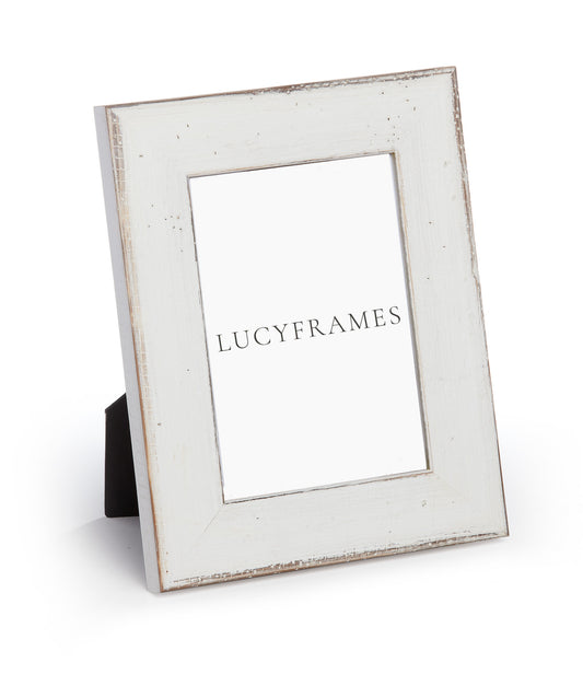 Distressed White Wood Frame