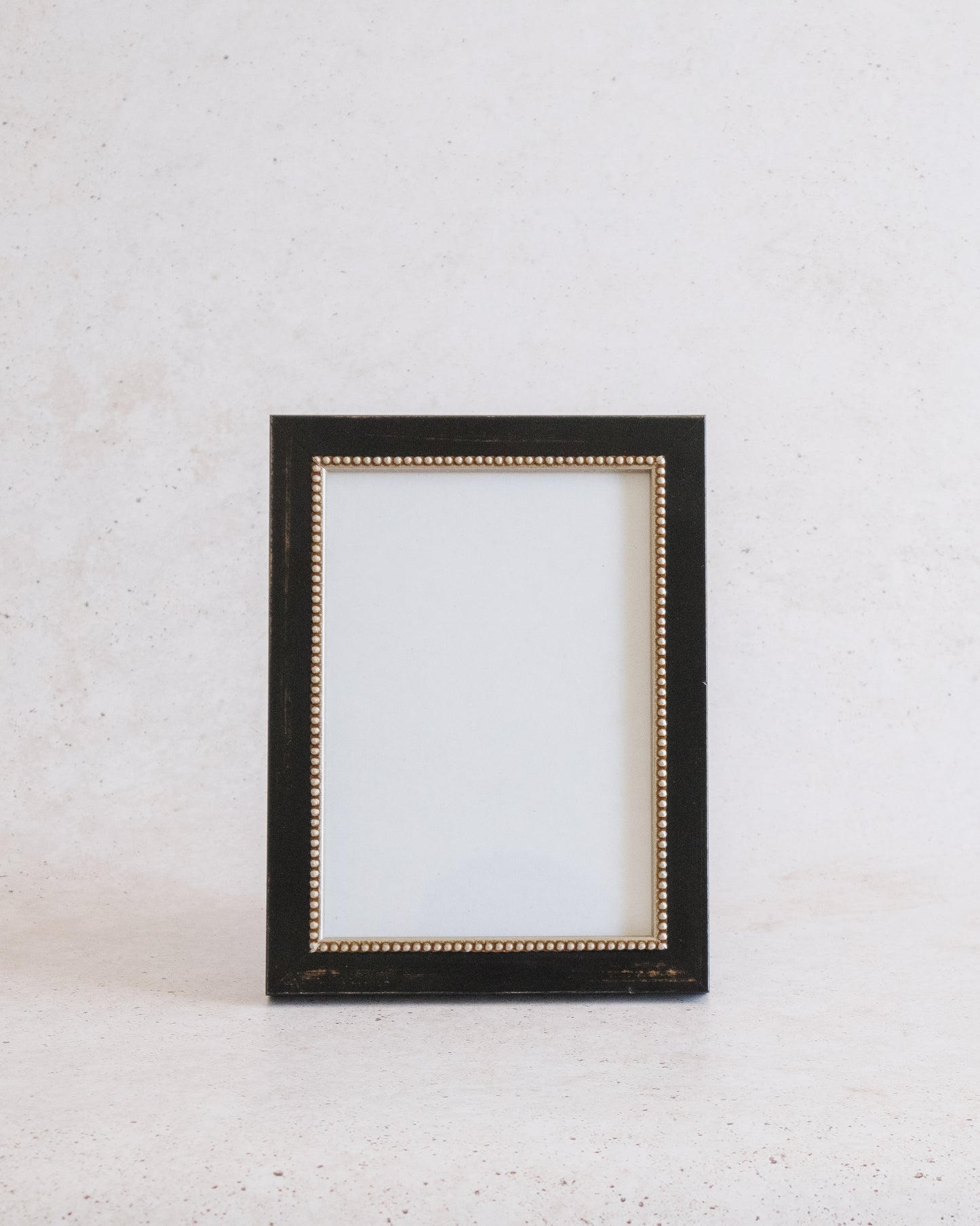Beaded Black and Gold Frame