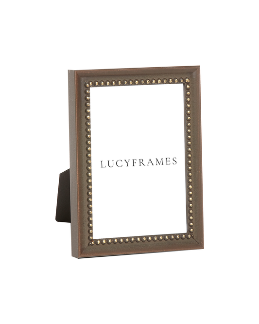 Lady Brown and Gold Frame